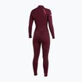 Women's swimming wetsuit Mistral Sirocco 2,5/2mm Ladies Front Zip burgundy 2