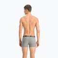 PUMA Basic men's boxer shorts 2 pairs dark grey melange/black 4