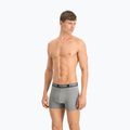 PUMA Basic men's boxer shorts 2 pairs dark grey melange/black 5