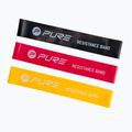 Pure2Improve Mini Bands 3 piece resistance rubber set colour 2155 2