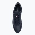 Tommy Hilfiger men's shoes Iconic Leather Suede Mix Runner midnight 5