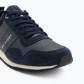 Tommy Hilfiger men's shoes Iconic Leather Suede Mix Runner midnight 7