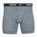Men's boxers Nike Everyday Cotton Stretch 3 pairs swoosh print/grey/university blue 3