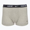 Men's boxer shorts Nike Everyday Cotton Stretch Trunk 3 pairs white/grey heather/black 3