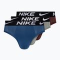 Men's Nike Essential Micro Boxer Brief 3 pairs grey/court blue/dark red