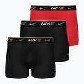 Men's boxer shorts Nike Everyday Cotton Stretch Trunk 3 pairs black silver/red gold/black gold