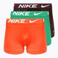 Nike Dri-Fit Essential men's boxer shorts 3 pairs green/hyper crimson/burgundy crush