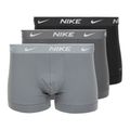 Men's boxer shorts Nike Everyday Cotton Stretch Trunk 3 pairs black/iron game/cool grey high shine textured wb