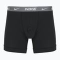 Men's Nike Everyday Cotton Stretch boxers 3 pairs bi/iron grey/clear grey high shine textured wb 6
