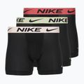 Men's Nike Dri-Fit Essential Micro Boxer Brief 3 pairs blk washed coral/olive aura/abrtract blue edge wb