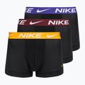 Men's boxer shorts Nike Dri-Fit Essential Micro Trunk 3 pairs black university gold/deep night/dark team red wb