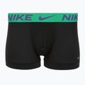 Men's boxer shorts Nike Dri-Fit Essential Micro Trunk 3 pairs black green shock/wild violet/black text wb 2