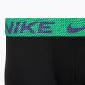 Men's boxer shorts Nike Dri-Fit Essential Micro Trunk 3 pairs black green shock/wild violet/black text wb 6