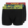 Men's boxers Nike Dri-Fit Essential Micro 3 pairs blklightcrimson/ brightcitron/evergreenaur