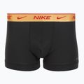 Men's Nike Everyday Cotton Stretch Trunk boxer shorts 3 pairs blk/university red/wheat gold/black high shine wb 2