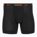 Men's Nike Everyday Cotton Stretch boxer shorts 3 pairs black light crimsn/desrt ochre/black waistband 4