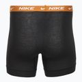 Men's Nike Everyday Cotton Stretch boxer shorts 3 pairs black light crimsn/desrt ochre/black waistband 5