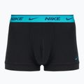 Men's boxer shorts Nike Everyday Cotton Stretch Trunk 3 pairs black light amry blue/dusty cactus/black waistband 4