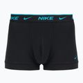 Men's boxer shorts Nike Everyday Cotton Stretch Trunk 3 pairs black light amry blue/dusty cactus/black waistband 5