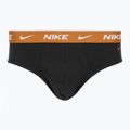 Men's Nike Everyday Cotton Stretch Brief 3 pairs black light crimson/desert ochre/black wb 3