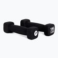 Neoprene dumbbells 1 kg Pure2Improve black P2I201390