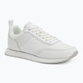 Calvin Klein men's shoes HM0HM01897 Low Prof Runn Laceup Tape Triple Bright White