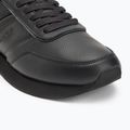 Calvin Klein men's shoes HM0HM01897 Low Prof Runn Laceup Tape Triple Black 7