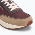 Calvin Klein men's shoes HM0HM01714 Low Top Lace Up Repreve Mix Silver Mink/Vineyard Wine 7