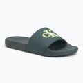 Men's Calvin Klein YM0YM01281 Jelly Mono PU Seaside Aqua/White flip-flops