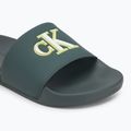 Men's Calvin Klein YM0YM01281 Jelly Mono PU Seaside Aqua/White flip-flops 7