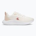 Calvin Klein women's shoes YW0YW01851 Eva Runner L-Up Mix Mesh Logo Ck bright white/black 2