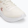 Calvin Klein women's shoes YW0YW01851 Eva Runner L-Up Mix Mesh Logo Ck bright white/black 7