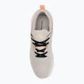 Calvin Klein women's shoes YW0YW01855 Eva Runner Sock Mg Tech Mix monstruck/creamy white/orange 5