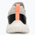 Calvin Klein women's shoes YW0YW01855 Eva Runner Sock Mg Tech Mix monstruck/creamy white/orange 6