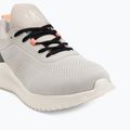 Calvin Klein women's shoes YW0YW01855 Eva Runner Sock Mg Tech Mix monstruck/creamy white/orange 7