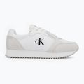 Calvin Klein men's shoes YM0YM01326 Retro Runner Sock Lace Up Ny-Su Bright White/Black 2