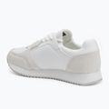 Calvin Klein men's shoes YM0YM01326 Retro Runner Sock Lace Up Ny-Su Bright White/Black 3