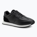 Calvin Klein men's shoes HM0HM01871 Low Prof Runn Laceup Perf Lth Black/Bright White
