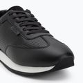 Calvin Klein men's shoes HM0HM01871 Low Prof Runn Laceup Perf Lth Black/Bright White 7