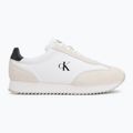 Calvin Klein men's shoes YM0YM01325 Retro Runner Lace Up Ny-Su Bright White/Black 2