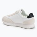 Calvin Klein men's shoes YM0YM01325 Retro Runner Lace Up Ny-Su Bright White/Black 3