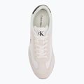 Calvin Klein men's shoes YM0YM01325 Retro Runner Lace Up Ny-Su Bright White/Black 5