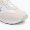 Calvin Klein men's shoes YM0YM01325 Retro Runner Lace Up Ny-Su Bright White/Black 7