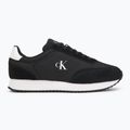 Calvin Klein men's shoes YM0YM01325 Retro Runner Lace Up Ny-Su Black/Bright White 2