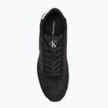 Calvin Klein men's shoes YM0YM01325 Retro Runner Lace Up Ny-Su Black/Bright White 5