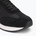 Calvin Klein men's shoes YM0YM01325 Retro Runner Lace Up Ny-Su Black/Bright White 7