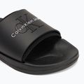 Men's Calvin Klein YM0YM00361 Slide Rubber Neoprene Monologo black flip-flops 7