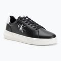 Calvin Klein men's shoes YM0YM00681 Chunky Cupsole Monologo Lth triple black/bright white