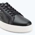 Calvin Klein men's shoes YM0YM00681 Chunky Cupsole Monologo Lth triple black/bright white 7