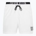 Men's Calvin Klein Medium Double Waistband Swim Shorts white
